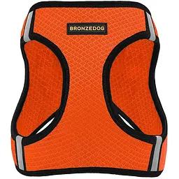 Шлея для собак Bronzedog Mesh Vest, розмір М, 42х47 см, помаранчева - мініатюра 2