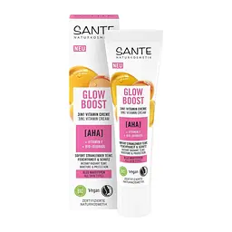 БІО-Крем вітамінний Glow Boost 3в1 Ефект для обличчя з фруктовими АНА-кислотами SANTE 30 мл