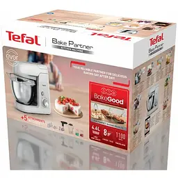Кухонна машина Tefal Bake Partner 1100 Вт біла (QB525B38) - мініатюра 4
