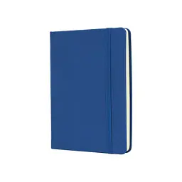 Книга записна Optima Magic А6, тверда обкладинка, гумка, білий блок, лінія, синя (O20388-02)