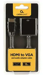 Перехідник Cablexpert HDMI - VGA 0.15м (A-HDMI-VGA-03) - мініатюра 5