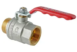 Кран кульовий ГШВ Koer Extreme KE.215-15 - 1/2" FM ручка "важіль" червона KR5750