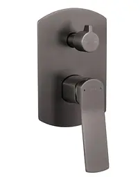 Душова система універсальна Qtap Slavonice Gunmetal Black PVD прихованого монтажу QTSLA113GMB45899 - мініатюра 6