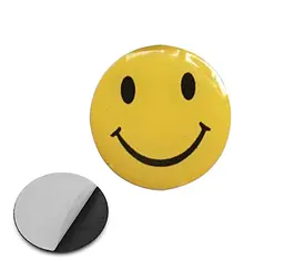 Наклейка з логотипом Smile для автоключів d=15 мм Пластикова об'ємна (Завод)