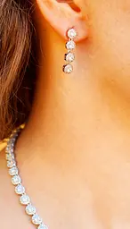 Комплект Кольє і сережки Xuping Jewelry Ребека сріблястий - мініатюра 3
