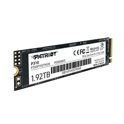 Накопичувач SSD M.2 Patriot P310 1920GB NVMe 2280 PCIe 3.0x4 3D NAND TLC (P310P192TM28) - мініатюра 4