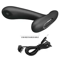 Масажер простати - Pretty Love Remington Prostate Stimulator Black - мініатюра 3