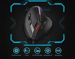 Миша провідна Zelotes T-50 RGB - мініатюра 5