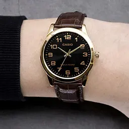 Чоловічий годинник Casio MTP-V001GL-1B Золотистий ( AT1141-0114 ) - мініатюра 6
