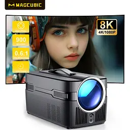 Мультимедійний смарт-проектор з автофокусом Magcubic HY450C Android 14, chip H726, 8K24fps, 2GB/16GB із голосовим керуванням домашній кінотеатр Black (19396) - мініатюра 2