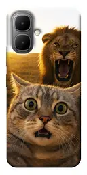 Чохол Demsky Shocked cat and lion для Infinix Smart 10