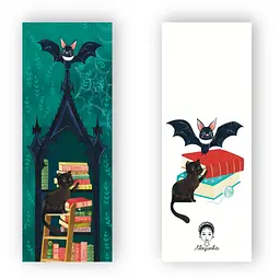 Закладки для книг Люцинка "Кажан та Кошеня. В бібліотеці" 1 шт. (ЛК000000038) (2000000000038) - мініатюра 2