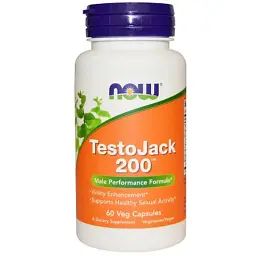 Трави Now Foods Репродуктивне Здоров'я Чоловіків ТестоДжек, TestoJack 200, 6 (NOW-02198)