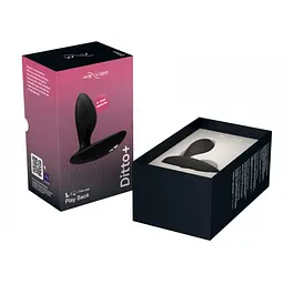 Анальна пробка з вібрацією We-Vibe Ditto+ Satin Black з пультом та керуванням з телефону - мініатюра 10