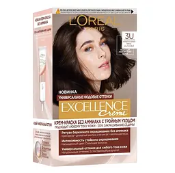 Фарба для волосся L’Oréal Paris Excellence Creme, відтінок 3U (універсальний темно-каштановий), 192 мл (AA343600)