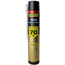Монтажна піна Unifix 870 мл x 70 л ручна