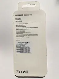 Чохол протиударний LED Cover EF-KG973 для Samsung Galaxy S10 (6.1") White - мініатюра 6