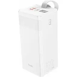 Зовнішній акумулятор Hoco Powermaster fully compatible 50000mAh J86A з лампою 22.5W чорний 6931474759238 - мініатюра 8