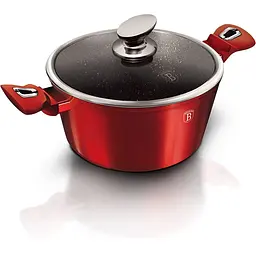 Каструля з кришкою Berlinger Haus Metallic Line Burgundy Edition 2.5 л червона (BH 1256N) - мініатюра 3