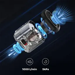 Портативний повітряний насос Flextail Evo Pump 3, 1000 л/хв, чорний - мініатюра 4