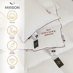 Ковдра пухова MirSon DeLuxе 028, полуторна, 205x140, біла (2200000005779) - мініатюра 2