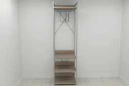 Шафа Гардероб Уні секція 3 серії Конект Ferrum-decor 220x60x50см Сірий метал ДСП Дуб Сонома Трюфель 32 мм (FRD-104530) - мініатюра 8