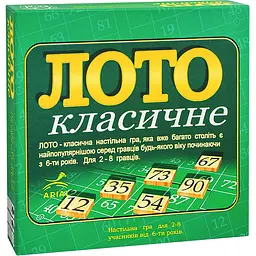Настольная игра Лото класичне Arial 910046 укр. мовою