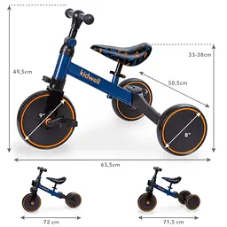 Біговел велосипед Kidwell 3 в 1 Pico Plane - мініатюра 4