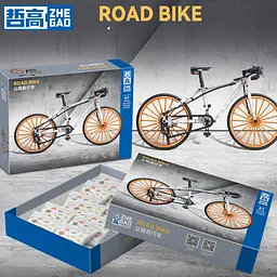 Конструктор велосипед ZHEGAO ROAD BIKE шосейний спортивний 244 деталі - мініатюра 8