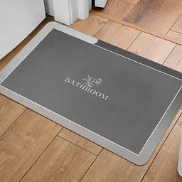 Вологопоглинаючий килимок Sticker Wall сірий Bathroom 38 x 58CM x 3MM D SW-00001563 - мініатюра 5