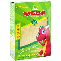 Уцінка. Крупа манна La Pasta Semolina з твердих сортів пшениці, 400 г (844118)