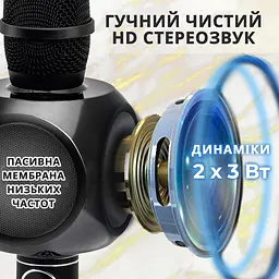 Бездротовий караоке мікрофон Magic Karaoke YS-90 Pro Black - мініатюра 3