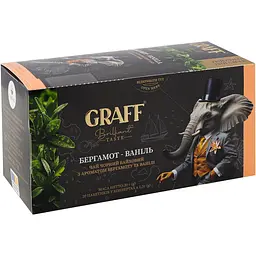 Чай чорний байховий Graff Bergamot-Vanilla 30 г (20 шт. х 1.5 г)
