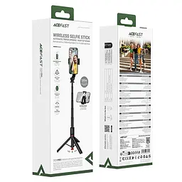 Селфі-монопод ACEFAST selfie stick with automatic tripod E42 |1.05m, 10m remote| - мініатюра 2