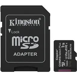 Memory card microSDXC 1TB Kingston Canvas Select Plus Gen3 C10 A1 V30 U3, Retail + adapter