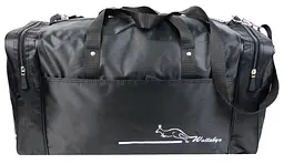 Сумка дорожня середня Wallaby 340-7 з нейлону 38 л 54×29×25 см Чорна - мініатюра 2