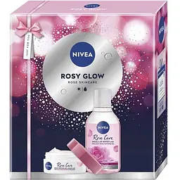 Набір подарунковий для жiнок NIVEA 2025 Rosy Glow: Міцелярна вода+Крем для обличчя