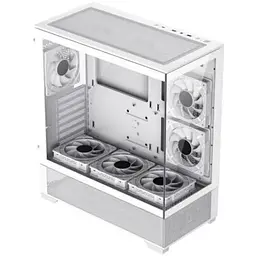 Корпус GameMax Vista AW білий, без БЖ, Mid Tower, EATX / ATX / Micro ATX / Mini-ITX, 2xUSB 2.0, 1xUSB 3.0, 1x Type-C, 6x120 мм