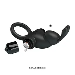 Ерекційне кільце - Pretty Love Vibrant Penis Ring I Black - мініатюра 5
