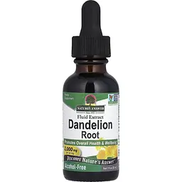 Екстракт кореня кульбаби Nature's Answer Dandelion Root Fluid Extract Alcohol Free 2000 мг 30 мл