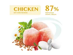 Сухий корм для собак Optimeal для великих порід зі смаком курки 4 кг (4820083905551) - мініатюра 2