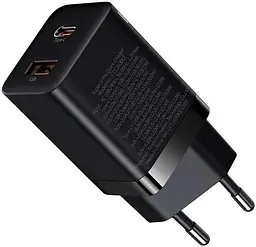 Мережевий зарядний пристрій Baseus Super Si ProC+U 30W чорний (CCSUPP-E01) - мініатюра 2