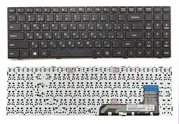 Клавіатура для ноутбуків Lenovo IdeaPad 100-15IBY Series чорна з чорною рамкою