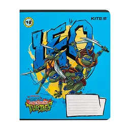Зошит Kite Ninja Turtles, 18 аркушів, клітинка (NT24-236), в асортименті - мініатюра 7