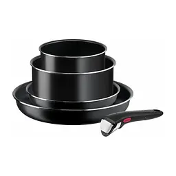 Набір посуду Tefal Ingenio Easy Cook & Clean, 5 предметів, чорний (L1539543) - мініатюра 1