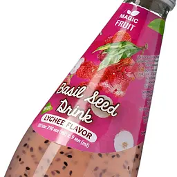 Напій Magic Fruit з насінням базиліку та смаком лічі 0.29 л - мініатюра 5