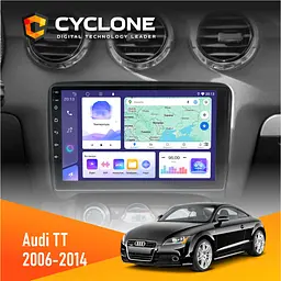 Штатна магнітола Audi TT 2006-2014 Cyclone C9-011 4x64, DSP Cyclone (НФ-00002006)