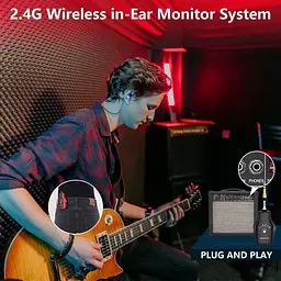 Бездротові навушники Kimafun із системою IEM для музикантів - мініатюра 4