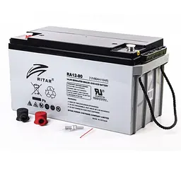 Акумуляторна батарея для ДБЖ Ritar AGM 12 V / 80 А*ч (RA12-80) - мініатюра 2