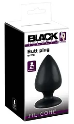 Чорна анальна пробка Black Velvets Butt Plug Extra від Orion